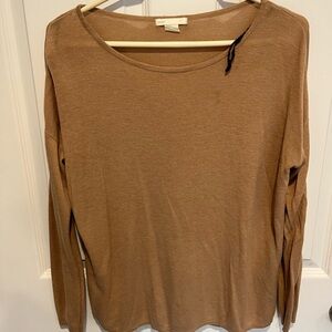 J.Crew Tan Long Sleeve Sweater